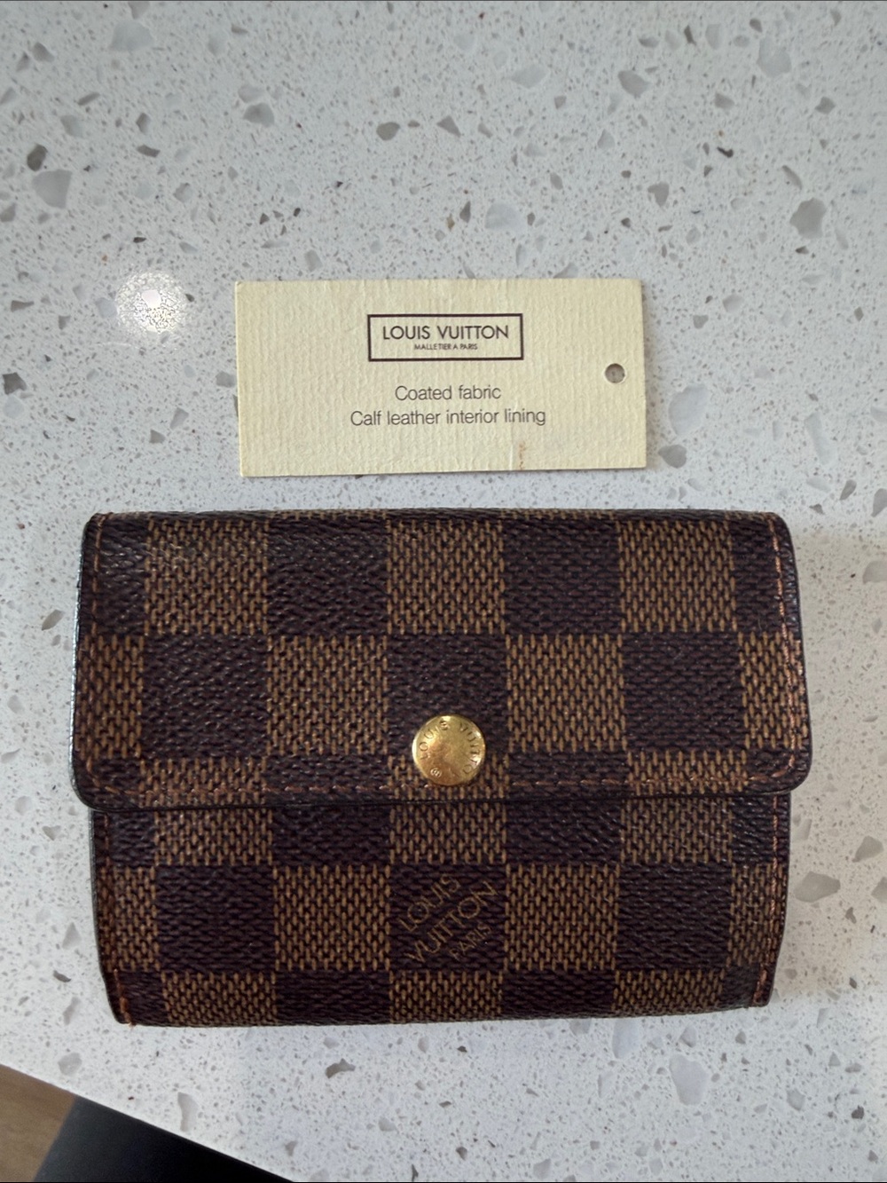 Louis Vuitton Brown Damier Card Holder